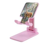 HETVBNS Sika Deer Phone Stand for Desk - Adjustable & Foldable Tablet Stand Portable Cell Phone Stand Holder Compatible with 4-13" Smartphones, Tablets