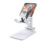HETVBNS Silhouette Santa Claus Phone Stand for Desk - Adjustable & Foldable Tablet Stand Portable Cell Phone Stand Holder Compatible with 4-13" Smartphones, Tablets