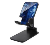 HETVBNS Skeleton on Display Phone Stand for Desk - Adjustable & Foldable Tablet Stand Portable Cell Phone Stand Holder Compatible with 4-13" Smartphones, Tablets