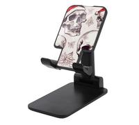 HETVBNS Sketchy Skulls Phone Stand for Desk - Adjustable & Foldable Tablet Stand Portable Cell Phone Stand Holder Compatible with 4-13" Smartphones, Tablets