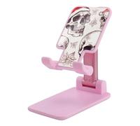 HETVBNS Sketchy Skulls Phone Stand for Desk - Adjustable & Foldable Tablet Stand Portable Cell Phone Stand Holder Compatible with 4-13" Smartphones, Tablets