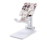HETVBNS Sketchy Skulls Phone Stand for Desk - Adjustable & Foldable Tablet Stand Portable Cell Phone Stand Holder Compatible with 4-13" Smartphones, Tablets