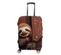 HETVBNS Sloth on Zipper Luggage Cover, Elastic Luggage Protector Fits 19-32in Suitcases, Washable & Anti-Scratch Suitcase Cover for Men Women, style, XL, Classic