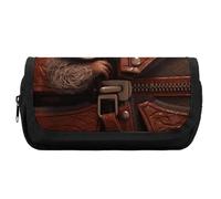 HETVBNS Sloth on Zipper Pencil Case Extra Large, Double Layer Pencil Pouch with Zipper, Portable Cosmetic Bags for Travel, Office Stationery Organizer for Women Men
