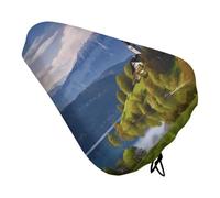 HETVBNS Slovenia Landscape Bike Seat Cover Waterproof Bicycle Seat Cover