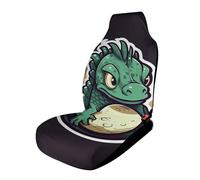 HETVBNS - Small Green Dragon Egg Breathable Car Seat Cover with Elastic Band Edge Car Seats Interior Accessories for SUV Sedan Van