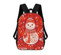 HETVBNS Snowman Window Grilles Backpack for Women Men, Durable 600D Polyester Bookbag with Large Capacity, Lightweight 17 Inch Laptop Backpack Minimalism Casual Daypack for Work, Travel