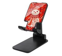 HETVBNS Snowman Window Grilles Phone Stand for Desk - Adjustable & Foldable Tablet Stand Portable Cell Phone Stand Holder Compatible with 4-13" Smartphones, Tablets
