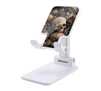 HETVBNS Some Skull Shapes Phone Stand for Desk - Adjustable & Foldable Tablet Stand Portable Cell Phone Stand Holder Compatible with 4-13" Smartphones, Tablets