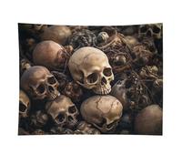 HETVBNS Some Skull Shapes Tapestry Wall Hanging - 30"x40" Aesthetic Tapestries Soft Polyester Wall Art Decor Large Tapestry for Bedroom Living Room Dorm Backdrop, Hanging Kit Included