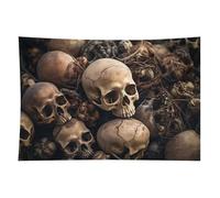 HETVBNS Some Skull Shapes Tapestry Wall Hanging - 40"x60" Aesthetic Tapestries Soft Polyester Wall Art Decor Large Tapestry for Bedroom Living Room Dorm Backdrop, Hanging Kit Included