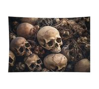 HETVBNS Some Skull Shapes Tapestry Wall Hanging - 60"x90" Aesthetic Tapestries Soft Polyester Wall Art Decor Large Tapestry for Bedroom Living Room Dorm Backdrop, Hanging Kit Included