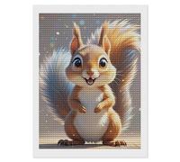 HETVBNS Squirrel Diamond Painting Kits for Adults, Full Round Drill DIY Diamond Art for Beginners, 5D Gem Art and Crafts for Home Wall Decor 12"x16"