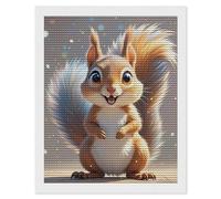 HETVBNS Squirrel Diamond Painting Kits for Adults, Full Round Drill DIY Diamond Art for Beginners, 5D Gem Art and Crafts for Home Wall Decor 16"x20"