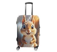 HETVBNS Squirrel Luggage Cover, Elastic Luggage Protector Fits 19-32in Suitcases, Washable & Anti-Scratch Suitcase Cover for Men Women, style, XL, Classic