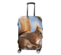 HETVBNS Squirrel on Branch Luggage Cover, Elastic Luggage Protector Fits 19-32in Suitcases, Washable & Anti-Scratch Suitcase Cover for Men Women, style, Small, Classic