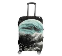 HETVBNS Starry Night Black Tree Art Luggage Cover, Elastic Luggage Protector Fits 19-32in Suitcases, Washable & Anti-Scratch Suitcase Cover for Men Women, style, Small, Classic