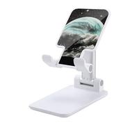 HETVBNS Starry Night Black Tree Art Phone Stand for Desk - Adjustable & Foldable Tablet Stand Portable Cell Phone Stand Holder Compatible with 4-13" Smartphones, Tablets