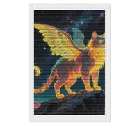 HETVBNS Strange Creature Diamond Painting Kits for Adults, Full Round Drill DIY Diamond Art for Beginners, 5D Gem Art and Crafts for Home Wall Decor 8"x12"