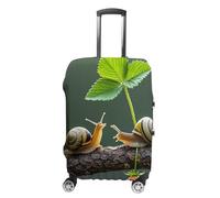 HETVBNS Strawberry Snail Luggage Cover, Elastic Luggage Protector Fits 19-32in Suitcases, Washable & Anti-Scratch Suitcase Cover for Men Women, style, L, Classic