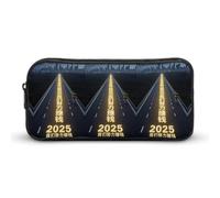 HETVBNS Strive to Make Money in 2025 Pencil Case Large Capacity Zipper Pouch, Durable Pencil Box Organizer, Portable Small Cosmetic Bag for Office, Travel