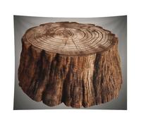 HETVBNS Stump of Oak Tree Tapestry Wall Hanging - 50"x60" Aesthetic Tapestries Soft Polyester Wall Art Decor Large Tapestry for Bedroom Living Room Dorm Backdrop, Hanging Kit Included