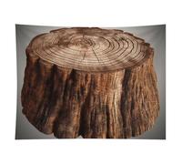 HETVBNS Stump of Oak Tree Tapestry Wall Hanging - 60"x80" Aesthetic Tapestries Soft Polyester Wall Art Decor Large Tapestry for Bedroom Living Room Dorm Backdrop, Hanging Kit Included