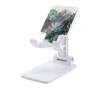 HETVBNS Succulent Plants Phone Stand for Desk - Adjustable & Foldable Tablet Stand Portable Cell Phone Stand Holder Compatible with 4-13" Smartphones, Tablets
