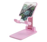 HETVBNS Succulent Plants Phone Stand for Desk - Adjustable & Foldable Tablet Stand Portable Cell Phone Stand Holder Compatible with 4-13" Smartphones, Tablets
