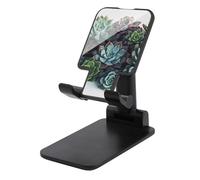 HETVBNS Succulent Plants Phone Stand for Desk - Adjustable & Foldable Tablet Stand Portable Cell Phone Stand Holder Compatible with 4-13" Smartphones, Tablets