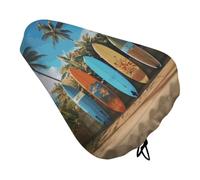 HETVBNS Surf's Up Surfboard Bike Seat Cover Waterproof Bicycle Seat Cover
