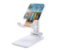 HETVBNS Surf's Up Surfboard Phone Stand for Desk - Adjustable & Foldable Tablet Stand Portable Cell Phone Stand Holder Compatible with 4-13" Smartphones, Tablets