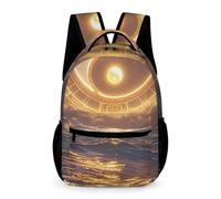 HETVBNS Taiji Ocean Backpack for Men Women, Durable Small Backpack Casual Lightweight Daypack for Travel Bag