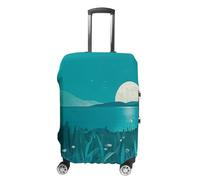 HETVBNS Teal Blue Luggage Cover, Elastic Luggage Protector Fits 19-32in Suitcases, Washable & Anti-Scratch Suitcase Cover for Men Women, style, M, Classic