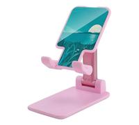 HETVBNS Teal Blue Phone Stand for Desk - Adjustable & Foldable Tablet Stand Portable Cell Phone Stand Holder Compatible with 4-13" Smartphones, Tablets