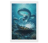 HETVBNS The Dragon King Diamond Painting Kits for Adults, Full Round Drill DIY Diamond Art for Beginners, 5D Gem Art and Crafts for Home Wall Decor 8"x12"