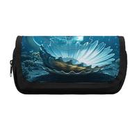 HETVBNS The Dragon King Pencil Case Extra Large, Double Layer Pencil Pouch with Zipper, Portable Cosmetic Bags for Travel, Office Stationery Organizer for Women Men