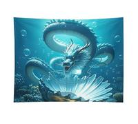 HETVBNS The Dragon King Tapestry Wall Hanging - 30"x40" Aesthetic Tapestries Soft Polyester Wall Art Decor Large Tapestry for Bedroom Living Room Dorm Backdrop, Hanging Kit Included