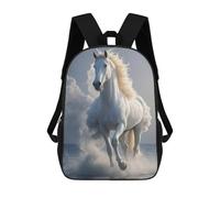HETVBNS The Galloping Horse Is Galloping Backpack for Women Men, Durable 600D Polyester Bookbag with Large Capacity, Lightweight 17 Inch Laptop Backpack Minimalism Casual Daypack for Work, Travel