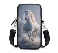 HETVBNS The Galloping Horse Is Galloping Cell Phone Bag with Detachable Strap, Aesthetic Mini Sling Bag Small Crossbody Bag for Phone