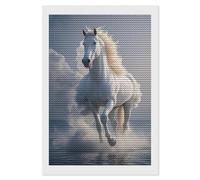 HETVBNS The Galloping Horse is Galloping Diamond Painting Kits for Adults, Full Round Drill DIY Diamond Art for Beginners, 5D Gem Art and Crafts for Home Wall Decor 8"x12"