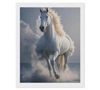 HETVBNS The Galloping Horse is Galloping Diamond Painting Kits for Adults, Full Round Drill DIY Diamond Art for Beginners, 5D Gem Art and Crafts for Home Wall Decor 16"x20"