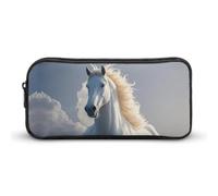 HETVBNS The Galloping Horse Is Galloping Pencil Case Large Capacity Zipper Pouch, Durable Pencil Box Organizer, Portable Small Cosmetic Bag for Office, Travel