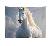 HETVBNS The Galloping Horse Is Galloping Tapestry Wall Hanging - 30"x40" Aesthetic Tapestries Soft Polyester Wall Art Decor Large Tapestry for Bedroom Living Room Dorm Backdrop, Hanging Kit Included