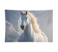 HETVBNS The Galloping Horse Is Galloping Tapestry Wall Hanging - 40"x60" Aesthetic Tapestries Soft Polyester Wall Art Decor Large Tapestry for Bedroom Living Room Dorm Backdrop, Hanging Kit Included