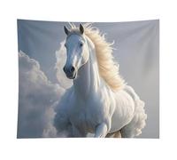 HETVBNS The Galloping Horse Is Galloping Tapestry Wall Hanging - 50"x60" Aesthetic Tapestries Soft Polyester Wall Art Decor Large Tapestry for Bedroom Living Room Dorm Backdrop, Hanging Kit Included