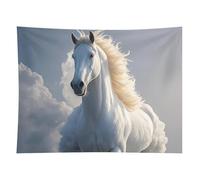 HETVBNS The Galloping Horse Is Galloping Tapestry Wall Hanging - 60"x80" Aesthetic Tapestries Soft Polyester Wall Art Decor Large Tapestry for Bedroom Living Room Dorm Backdrop, Hanging Kit Included