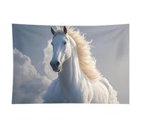 HETVBNS The Galloping Horse Is Galloping Tapestry Wall Hanging - 60"x90" Aesthetic Tapestries Soft Polyester Wall Art Decor Large Tapestry for Bedroom Living Room Dorm Backdrop, Hanging Kit Included
