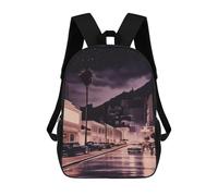 HETVBNS The Old Hollywood Backpack for Women Men, Durable 600D Polyester Bookbag with Large Capacity, Lightweight 17 Inch Laptop Backpack Minimalism Casual Daypack for Work, Travel