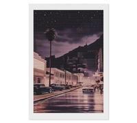 HETVBNS The Old Hollywood Diamond Painting Kits for Adults, Full Round Drill DIY Diamond Art for Beginners, 5D Gem Art and Crafts for Home Wall Decor 8"x12"